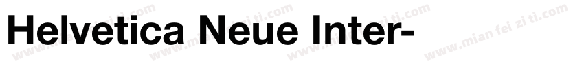 Helvetica Neue Inter字体转换